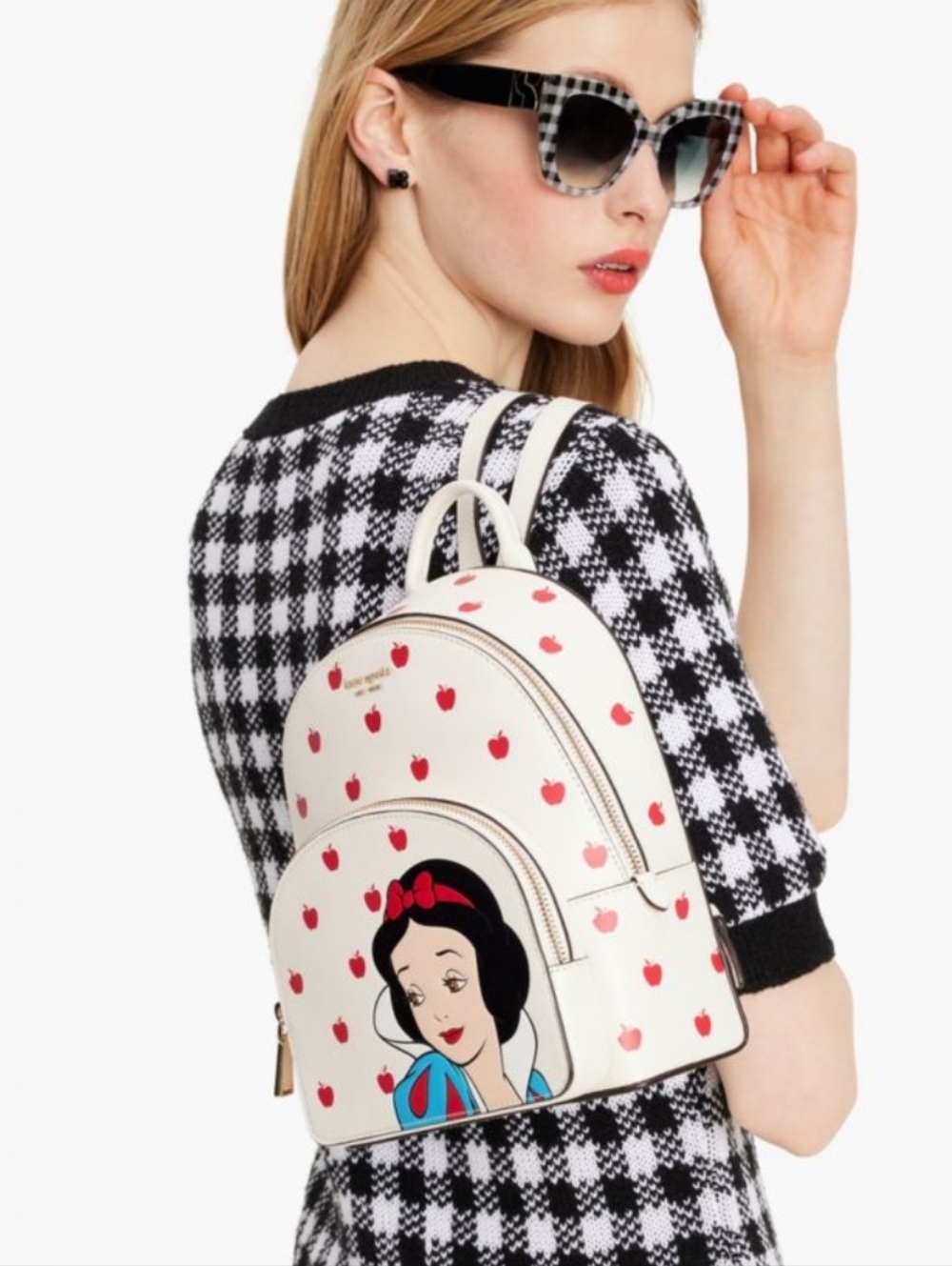 kate spade Disney X Kate Spade New York Snow White Small Backpack, - Picture 2 of 4